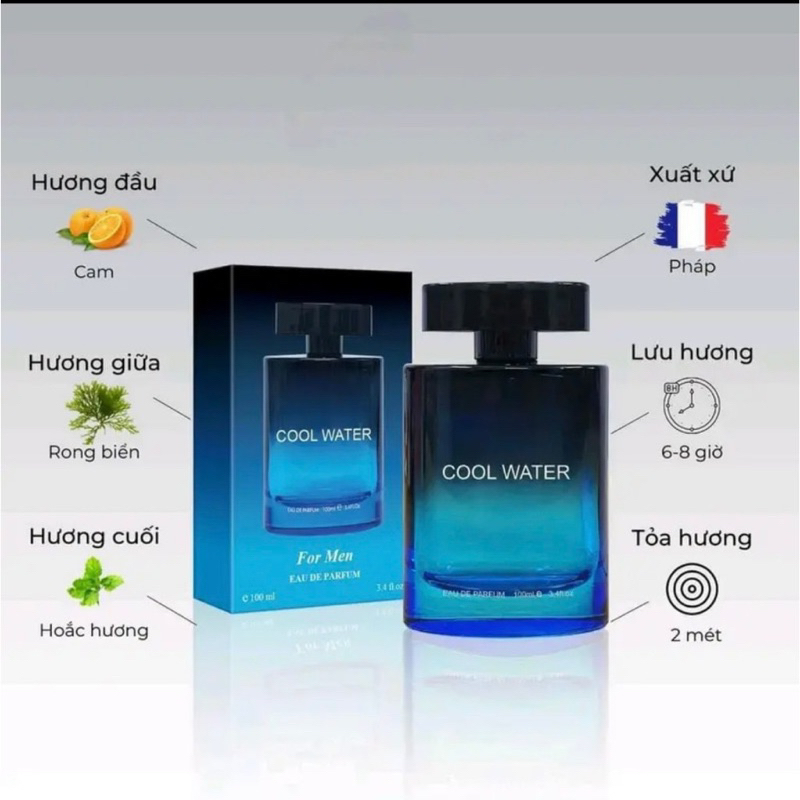 Nước hoa Nam Cool Water 100ml