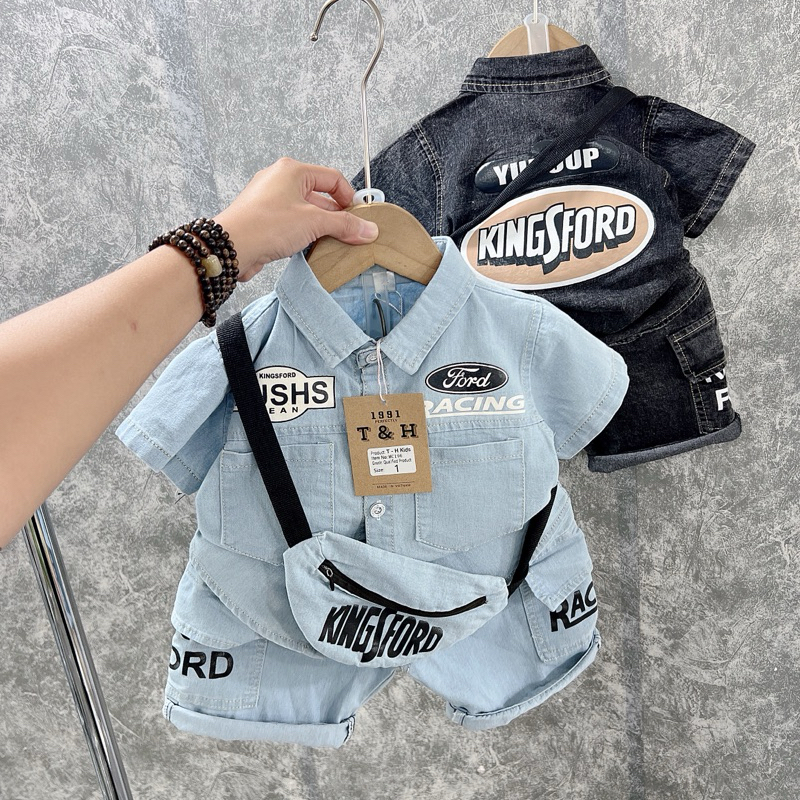Bộ Bò mềm 3 chi tiết cho bé trai