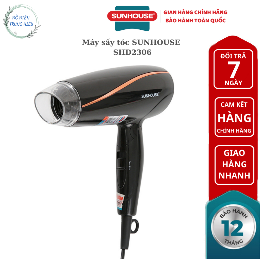 Máy sấy tóc SUNHOUSE SHD2306 - hàng chính hãng bảo hành 12 tháng