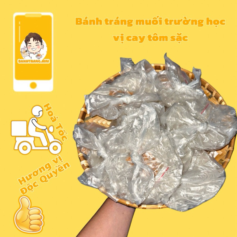 Bánh tráng muối trường học