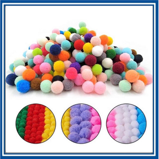 Set 20 quả bông pompom làm đồ hanmade kích thước : đường kính quả bông 20mm
