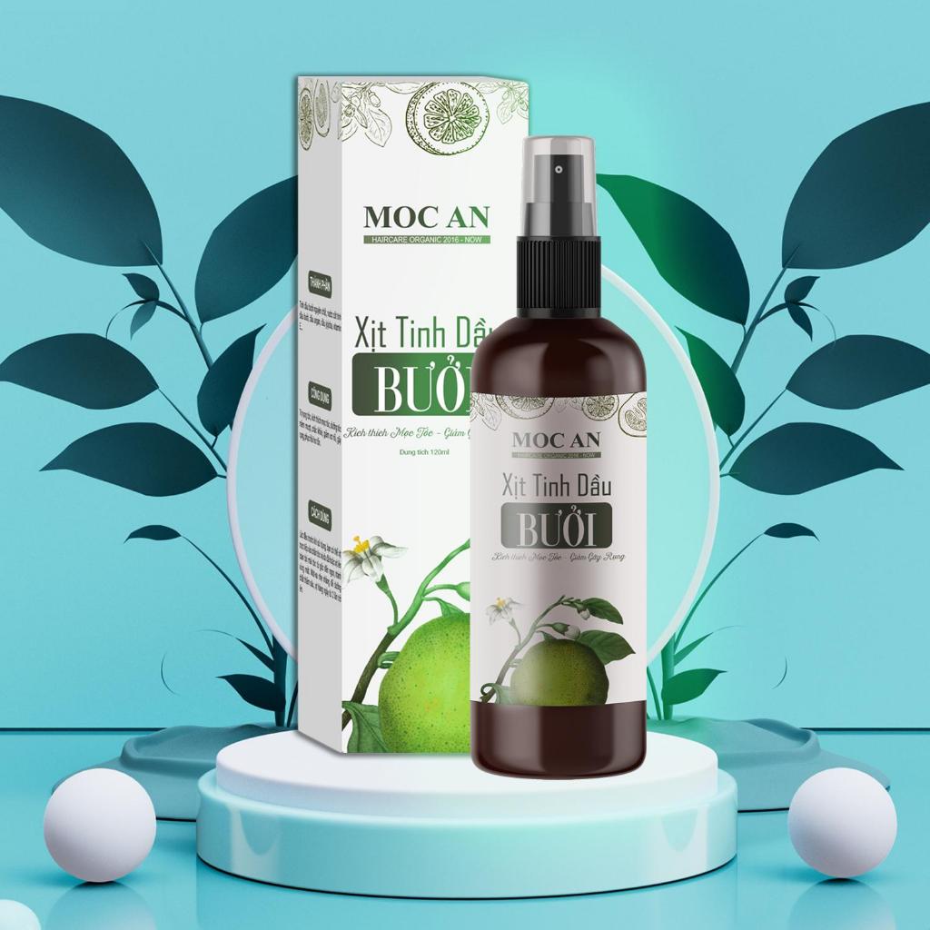 Xịt Tinh Dầu Vỏ Bưởi Da Xanh Mộc Ân Haircare 120ml