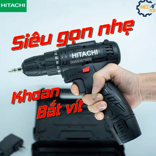  Máy bắt vít pin cầm tay Hitachi 12v 3 chức năng khoan gỗ khoan sắt bắt vít 