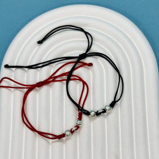 Vòng tay charm bi bạc khắc cỏ 4 lá may mắn SILVER CHIC bạc 925