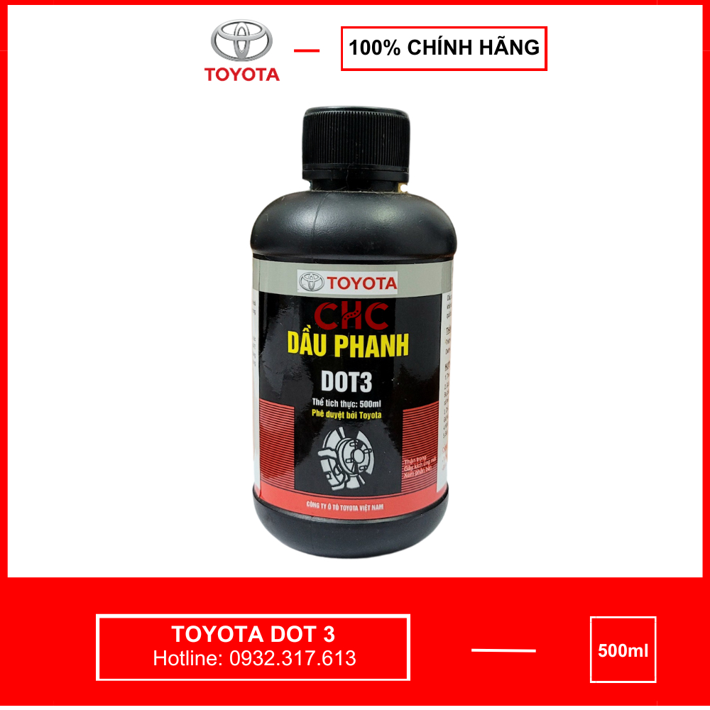 Dầu phanh ôtô Toyota Dot3 (nhập khẩu nhật bản)
