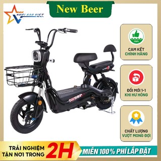 Xe đạp điện new beer g4 hỗ trợ sạc nhanh xe 35-45km/lần sạc xe đạp điện cho học sinh đi học