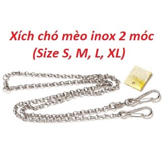 Dây xích chó mèo inox/ Xích inox cao cấp, không gỉ, chắc chắn, nhiều kích cỡ lựa chọn