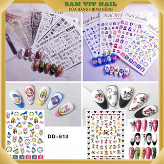 Sticker hoa cúc hót trend dán móng, sticker nhiều kiểu dán móng