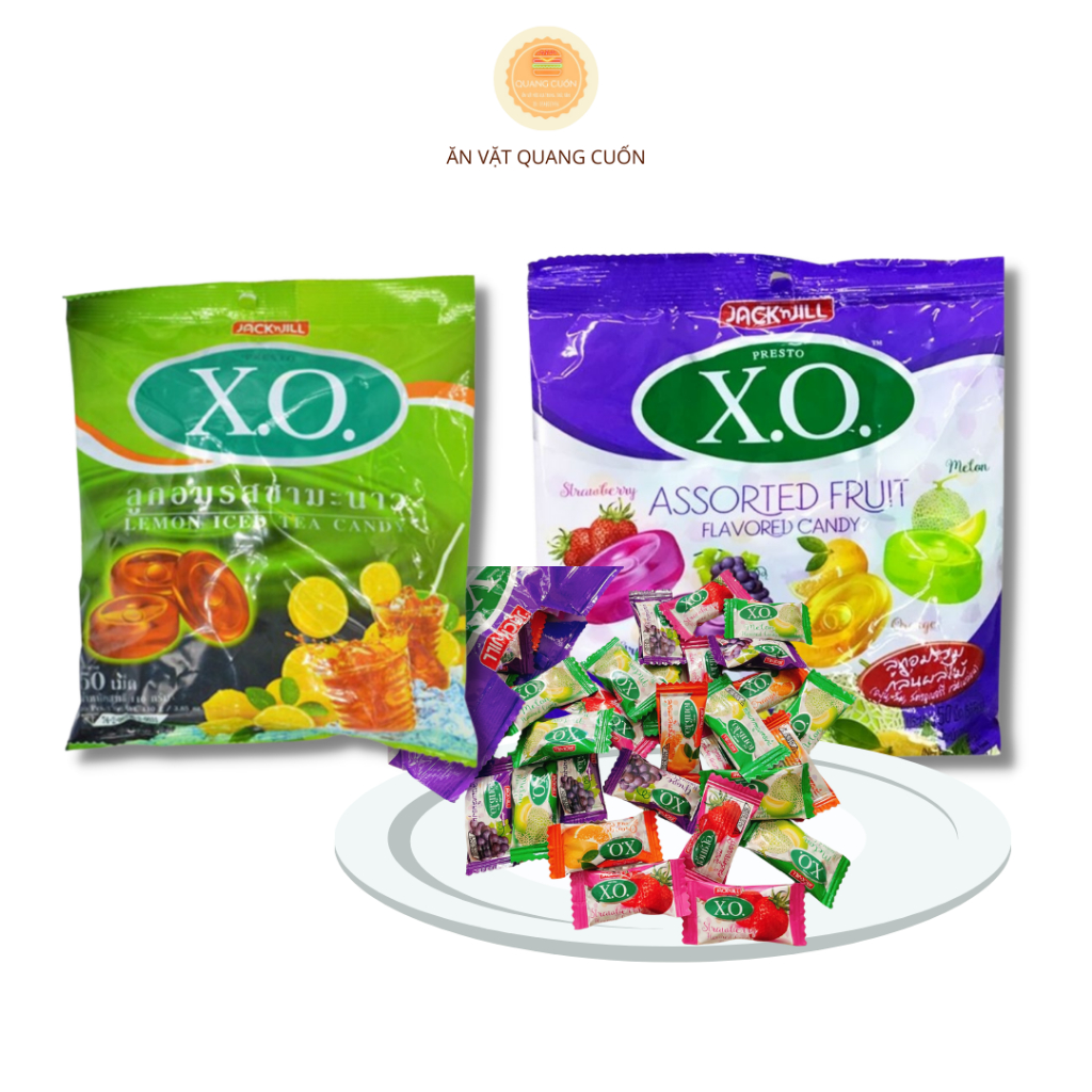Kẹo Jack'n Jill Xo Thái Lan 110gr/gói 2 Vị Trái Cây, Trà Chanh