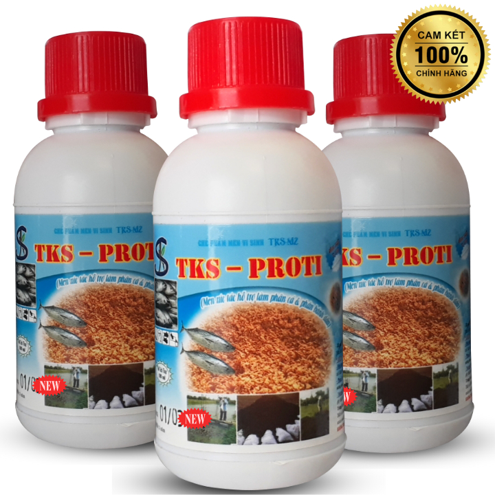 PROTI Men Xúc Tác Ủ Dịch Cá, Bánh Dầu, Tách Chiết Protein Thành Amino acid Chai 100ml