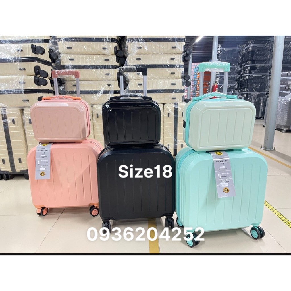 Vali Nhí size 18, Vali mini rẻ bền đẹp - Phù hợp đi công tác hoặc du lịch ngắn ngày - Bảo hành 5 năm