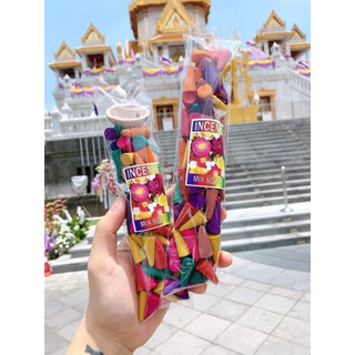 Trầm hương Thái Lan thơm lâu 100 nụ kèm đĩa sứ