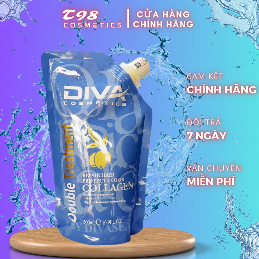 HẤP TÚI DIVA COLLAGEN SIÊU MỀM MƯỢT 500ML