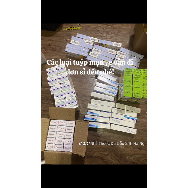 Tretinoin các loại tác dụng chống loã hoá , hết mụn , hết thâm nám