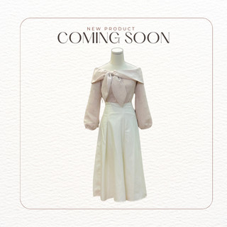 Chân váy nữ midi elysnie dạ tweed xước hàn rose dress