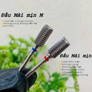  Đầu mài chuẩn titan mỹ đầu mài mịn phá gel phá bột bo viền xanh đỏ 