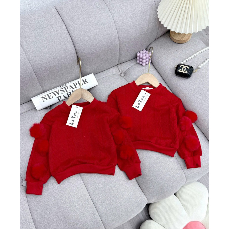 Set Bộ Áo len quần xuông xinh đẹp cho bé gái