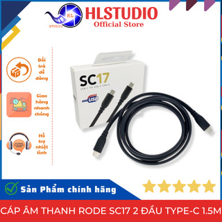 Cáp âm thanh rode sc17 2 đầu type-c 1.5m - chất lượng âm thanh tuyệt vời cho thiết bị android hl studio