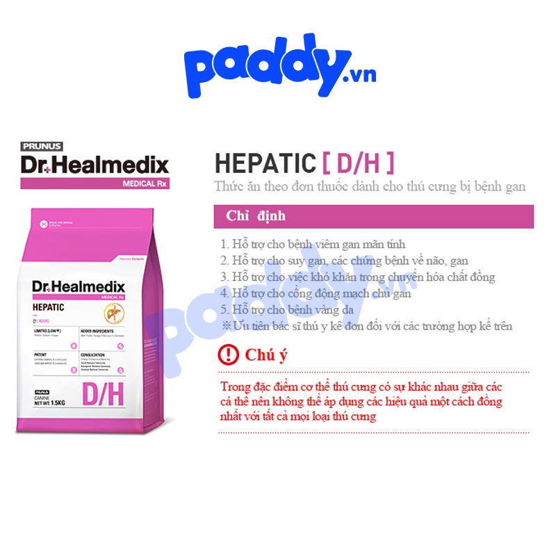 [1.5kg] Hạt Cho Chó Dr. Healmedix Hỗ Trợ Sức Khỏe