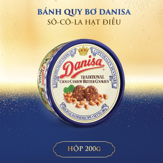 Bánh quy bơ danisa soco hạt điều hôp 200g hộp thiếc bánh danisa hạt điều socola danisa socola