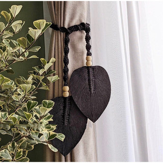 Dây buộc rèm chiếc lá macrame
