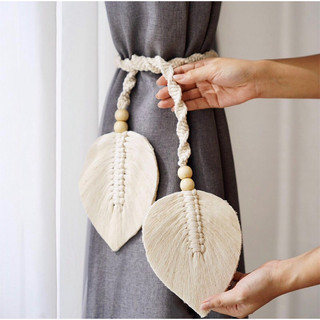 Dây buộc rèm chiếc lá macrame
