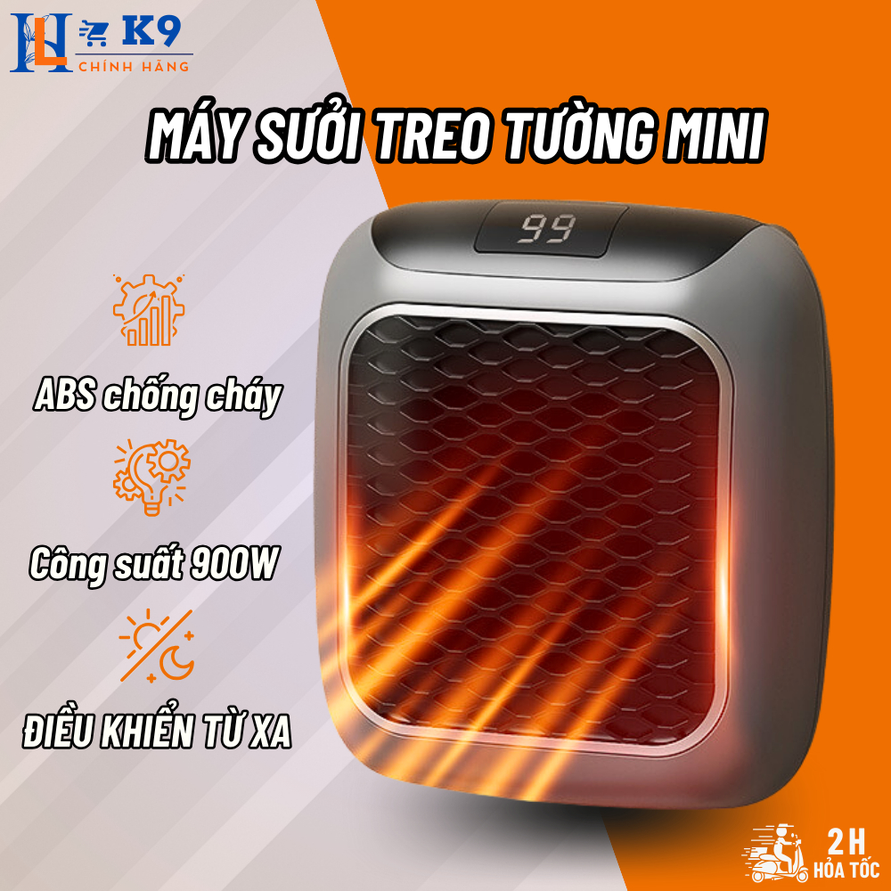 MÁY SƯỞI MINI, QUẠT SƯỞI ẤM MÙA ĐÔNG TREO TƯỜNG TIẾT KIỆM ĐIỆN LÀM ẤM NHANH CHÓNG, CÁCH NHIỆT AN TOÀN CÔNG SUẤT 900W