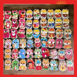 Bán sỉ 500 chiếc lì xì chibi phản quang năm 2024 , bao lì xì tết độc là giấy siêu dày hàng loại 1