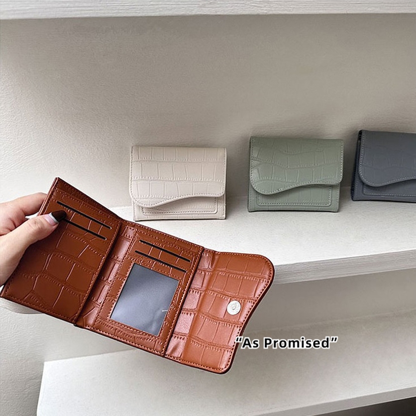 Ví mini mỏng gọn Sam thiết kế basic vân da mềm 20S