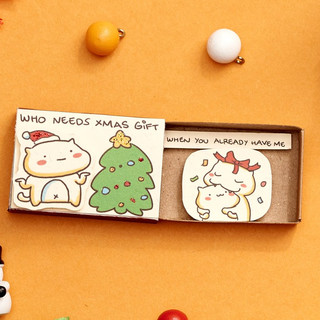 Thiệp Hộp diêm Giáng sinh - Who needs Xmas gift - CM056