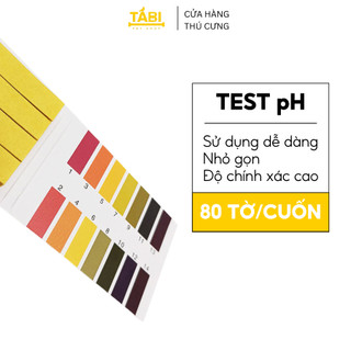 80 giấy quỳ tím đo ph nước hồ cá, bể cá, nước sinh hoạt - giấy test ph hồ cá