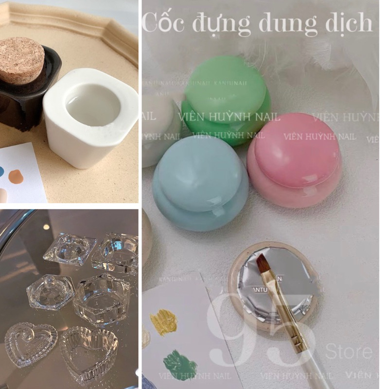 Cốc đựng dung dịch , đựng chất lỏng làm nail