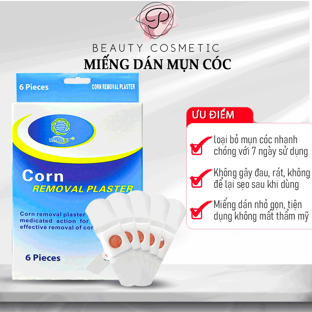 [COMBO] Miếng Dán Mụn Cóc, Mụn Cơm Corn Removal Plaster Loại Bỏ Mụn Cóc
