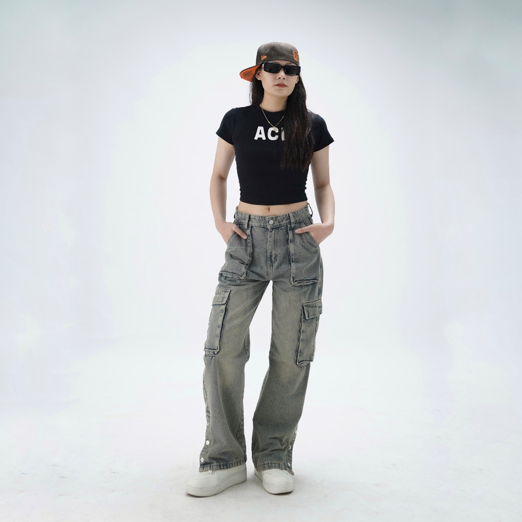 Quần JEAN Túi Hộp Cúc Bấm Nam Nữ Chính Hãng Tiệm Nhà SƠN