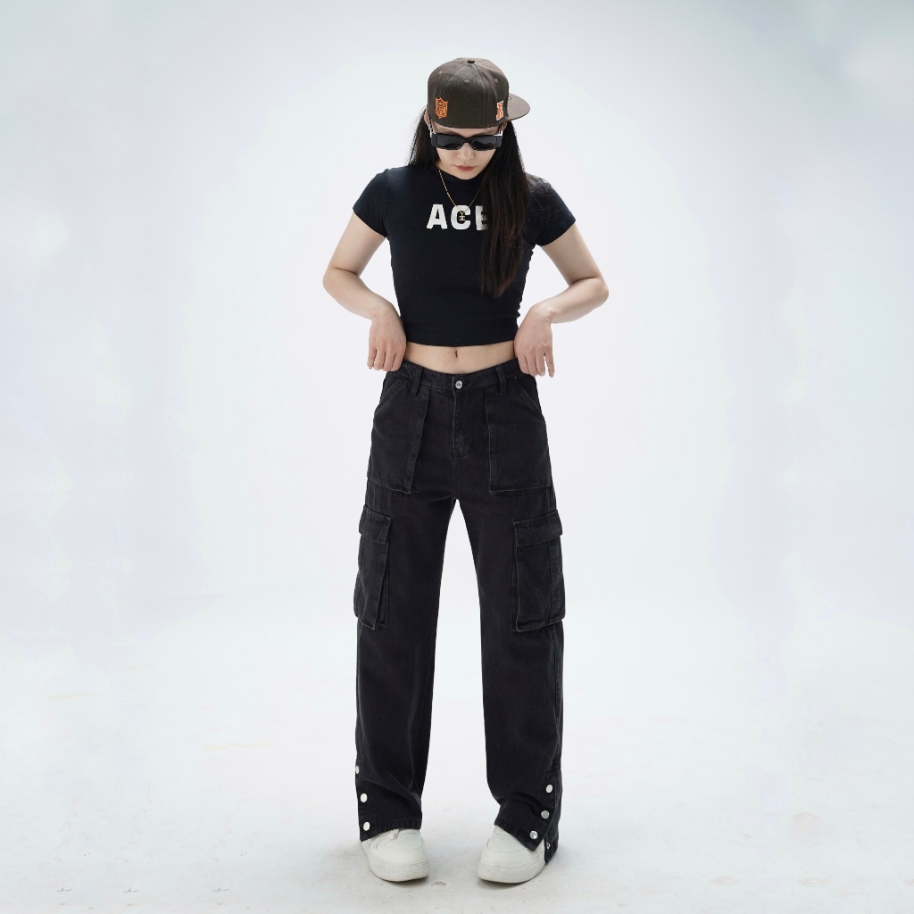 Quần JEAN Túi Hộp Cúc Bấm Nam Nữ Chính Hãng Tiệm Nhà SƠN