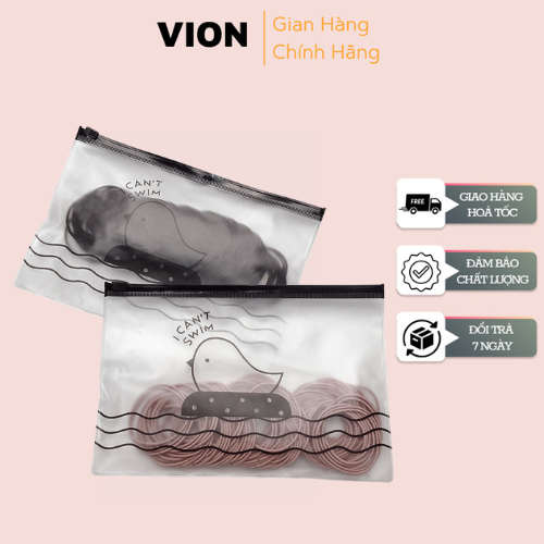 Túi 100 sợi thun cột tóc Hàn Quốc du lịch siêu dễ thương VION