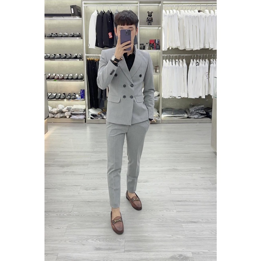 bộ vest 6 khuy cao cấp full màu full size