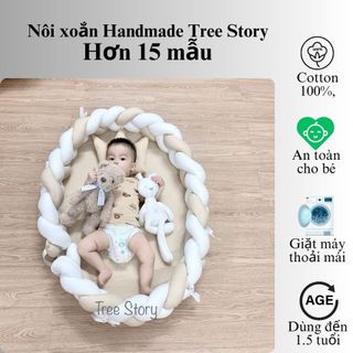 Nôi xoắn handmade Tree Story, nôi sơ sinh ngủ chung giường cho bé