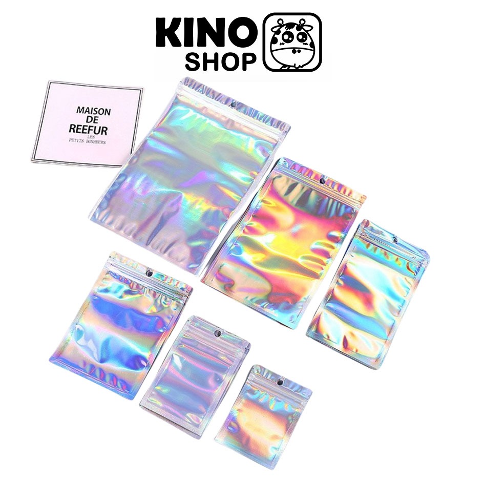 Túi zip hologram đựng phụ kiện , mỹ phẩm , sản phẩm , quà tặng , đồ mini nhiều size