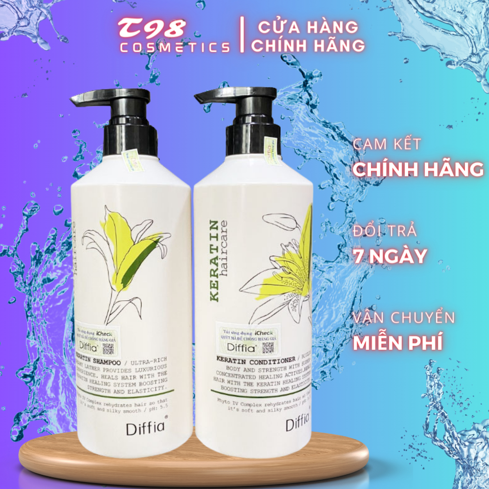 Cặp Dầu Gội Xả KERATIN EVUAR 758ml Phục Hồi Tóc Hư Tổn, Chống Rụng Và Kích Thích Mọc Tóc (Mẫu Mới)