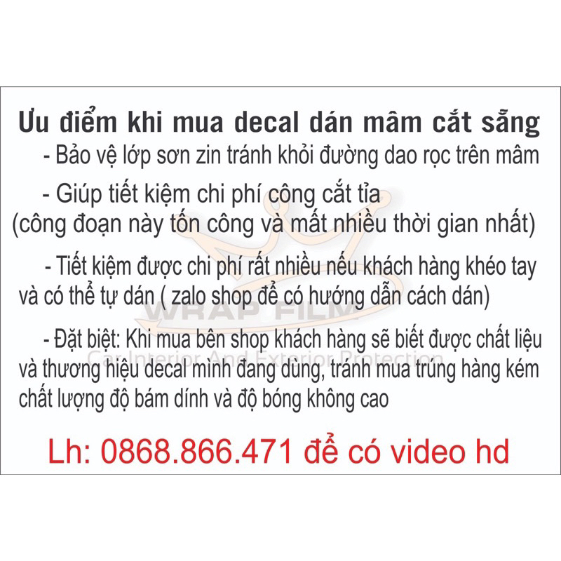 Decal dán mâm Toyota Vios 2021 2022 - Decal Tem dán lazang Toyota Vios