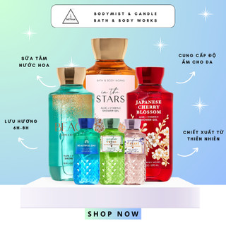 Sữa Tắm Nam Nữ Bath and Body Work -sữa tắm nước hoa Bath and Body Work hàng Mỹ Auth đủ mùi hot 295ml