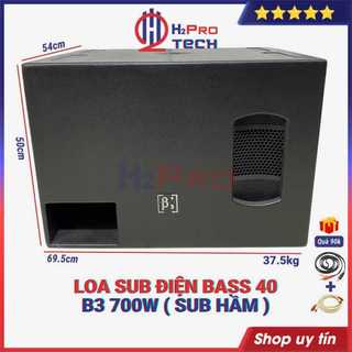 Loa sub điện bass 40 b3 700w, loa trầm úp đất - tặng dây av, bass khoẻ karaoke gia đình -h2pro tech