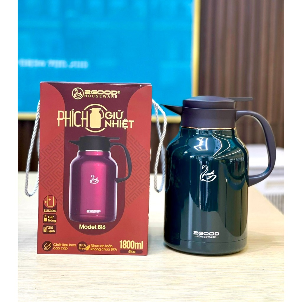 Bình giữ nhiệt 2good 1.8L