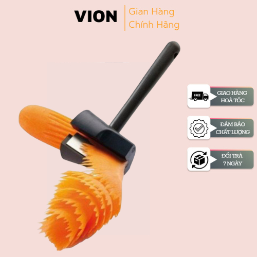 Dụng Cụ Cắt Tỉa Hoa Xoắn Ốc , Nạo Xoáy Tạo Hình Rau Củ Trang Trí VION