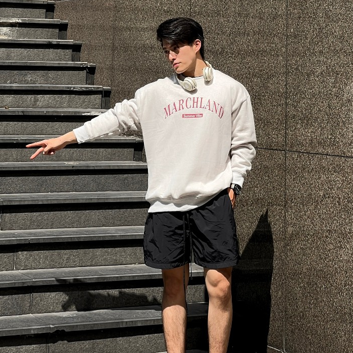 ÁO SWEATER BIG SIZE NAM NỮ UNISEX NỈ BÔNG TAY DÀI HÌNH IN CHÍNH HÃNG MARCHLAND