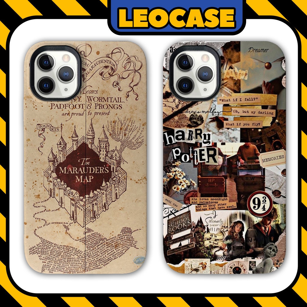Ốp lưng iPhone silicone cao cấp Leocase The Marauders Map Wizard Harry Poter cho iPhone 15/14/13/12/