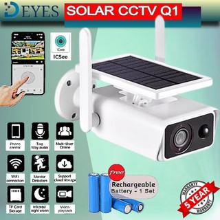 Camera quan sát Năng lượng mặt trời Q1 / Pin 3MP 1296p Camera quan sát Wifi không dây chịu thời ti Solar Q1