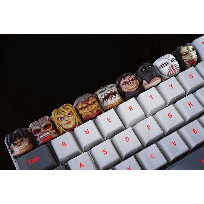 Attack on titan nút bàn phím cơ - titan keycap - eren keycap