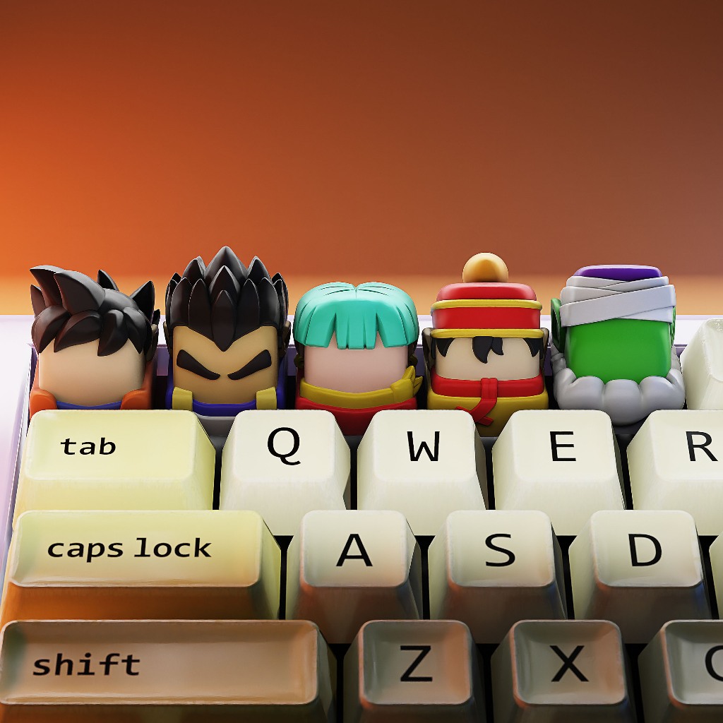 Keycap dragon ball - nút bàn phím cơ -Artisan keycaps
